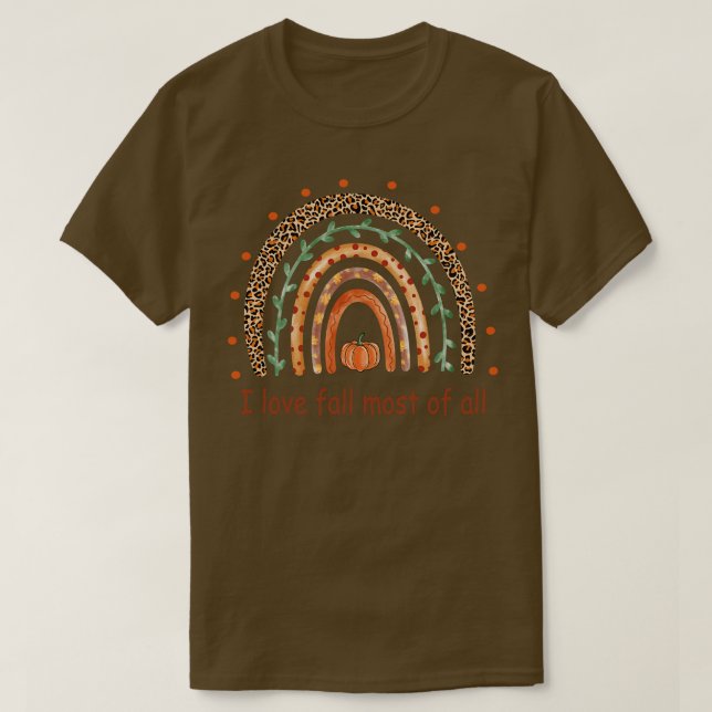 T-shirt J'Aime La Chute La Plupart De Tous (Design devant)
