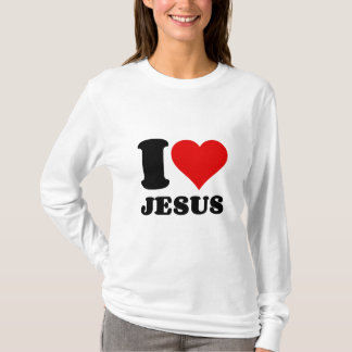 T-shirt j'aime la citation chrétienne de Jésus
