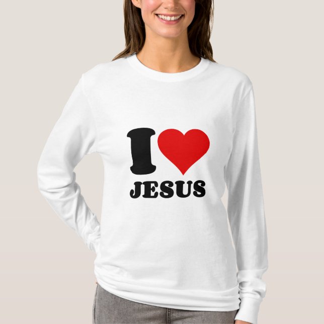 T-shirt j'aime la citation chrétienne de Jésus (Devant)