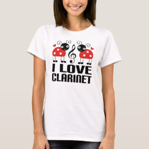 T-shirt J'aime la coccinelle de clarinette