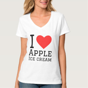 T-shirt J'aime la crème glacée Apple
