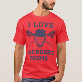 T-shirt J'Aime La Crosse Moms Drôle Lax