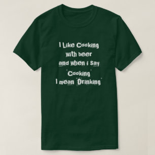 T-shirt J'aime la cuisine avec "Bière"