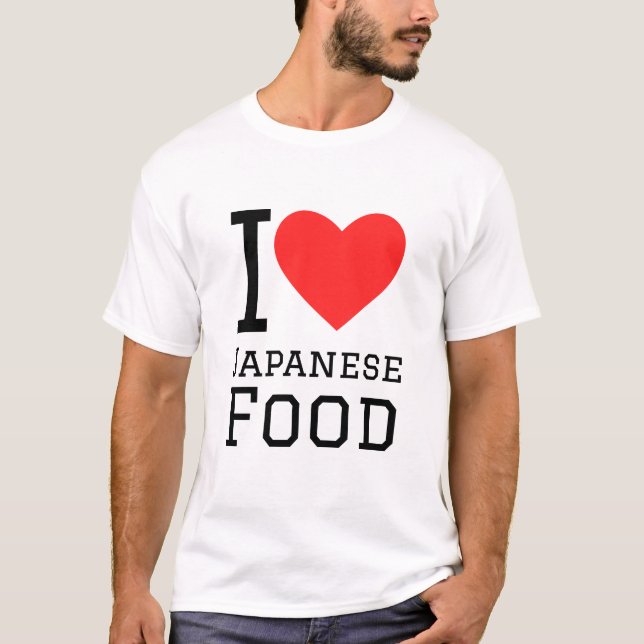 T-shirt J'aime la cuisine japonaise (Devant)