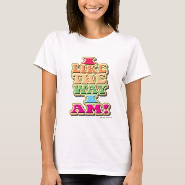 T-shirt J'aime la façon dont je suis moi-même Esteem Sloga (Devant)