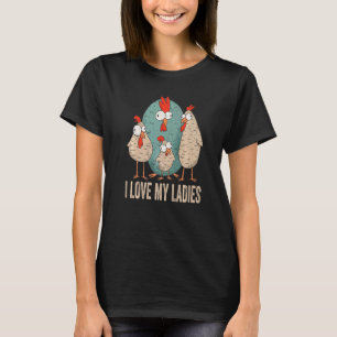 T-shirt J'aime la ferme d'animaux de mes dames agriculteur