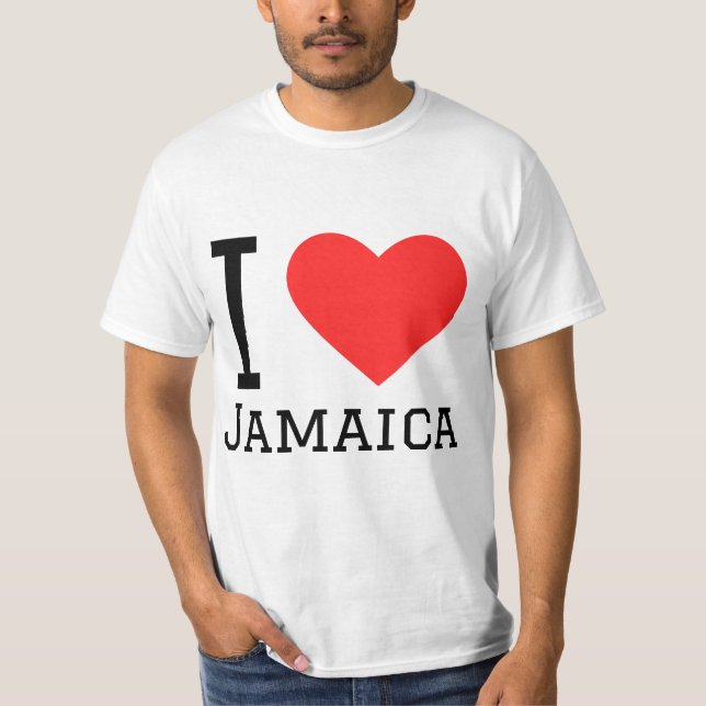T-shirt J'aime la Jamaïque (Devant)