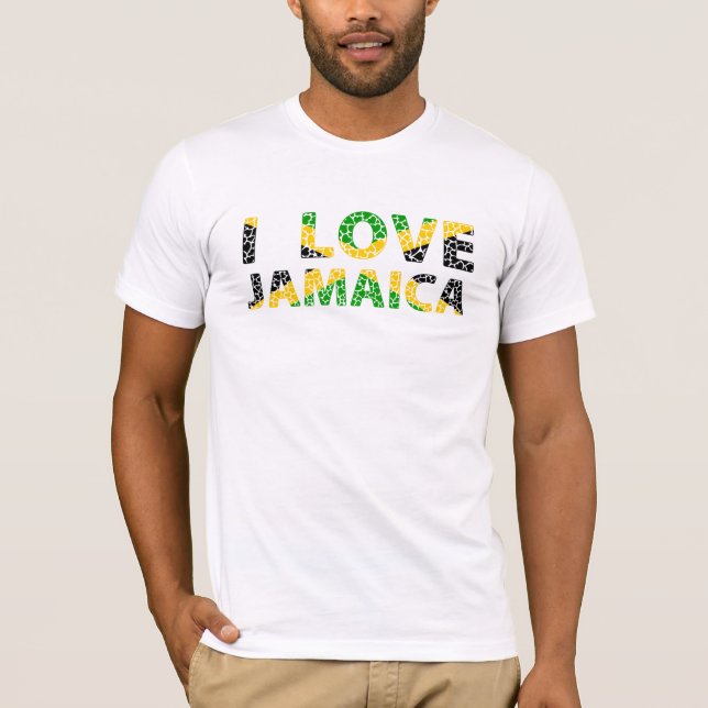 T-SHIRT J'AIME LA JAMAÏQUE (Devant)