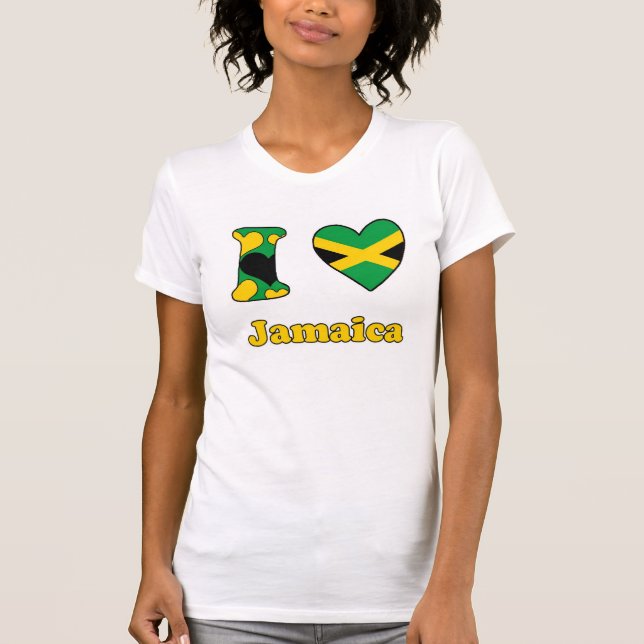 T-shirt J'aime la Jamaïque (Devant)