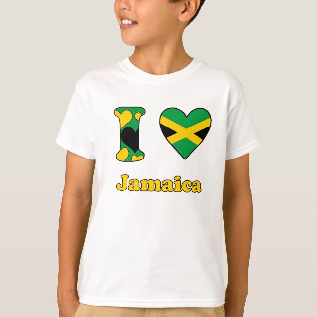 T-shirt J'aime la Jamaïque (Devant)