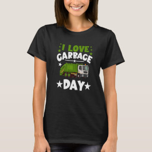 T-shirt J'aime la journée des ordures Recyclage des ordure