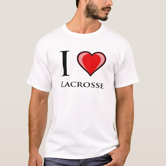 T-shirt J'aime la lacrosse (Devant)