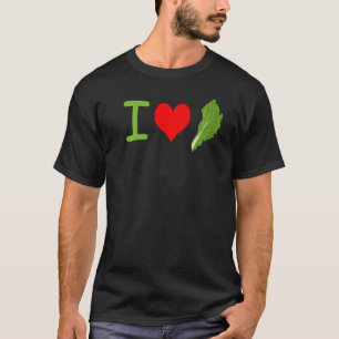 T-shirt J'aime la laitue romaine végétalienne