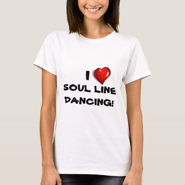 T-shirt J'aime la ligne danse d'âme ! (Devant)