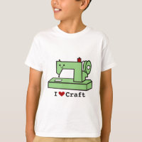 J'aime la machine à coudre de Kawaii de métier