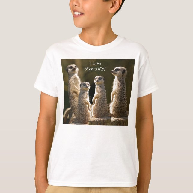 T-shirt J'aime la MeerkatsT-Chemise (Devant)