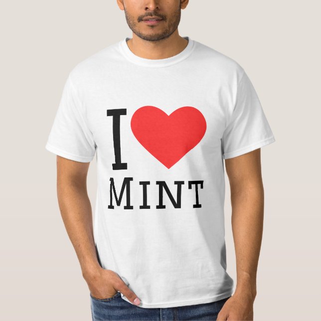 T-shirt J'aime la menthe (Devant)