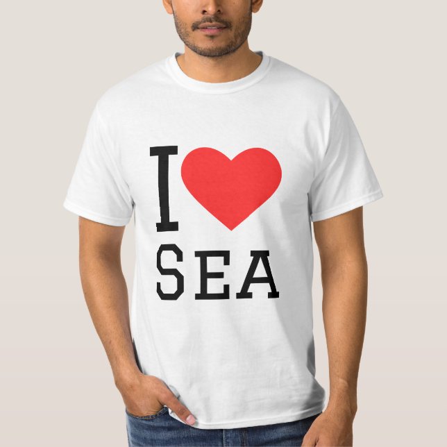 T-shirt J'aime la mer (Devant)