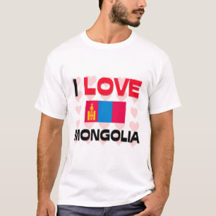 T-shirt J'aime la Mongolie
