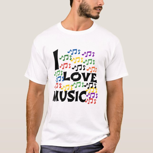 T-SHIRT J'AIME LA MUSIQUE (Devant)