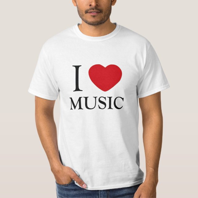 T-shirt J'aime la musique (Devant)