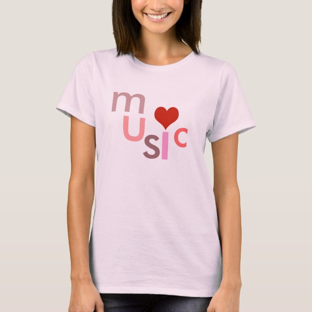 T-shirt J'aime la musique (Devant)
