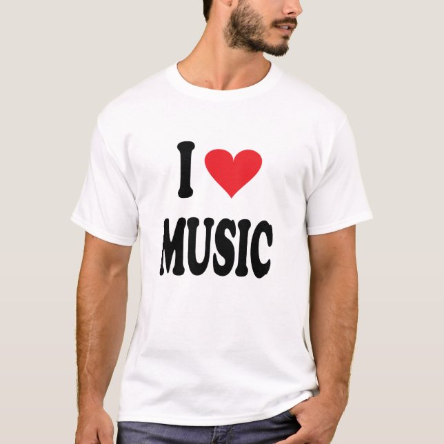 T-SHIRT J'AIME LA MUSIQUE (Devant)