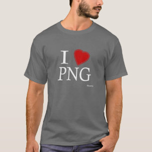 T-shirt J'aime la Papouasie-Nouvelle-Guinée