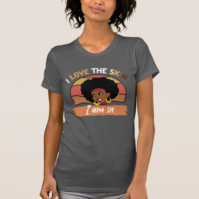 T-shirt J'Aime La Peau Dans Laquelle Je Suis (Devant)