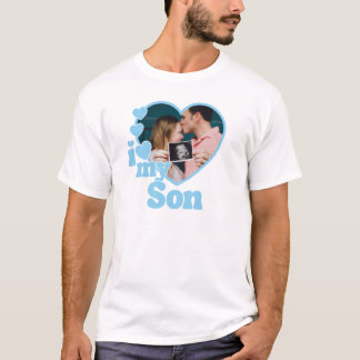 T-shirt J'aime la photo du coeur de mon fils