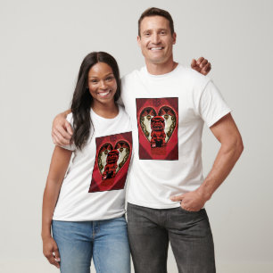 T-shirt J'aime la pièce en t de Fu