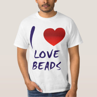 T-shirt J'aime la pièce en t de PERLES d'AMOUR