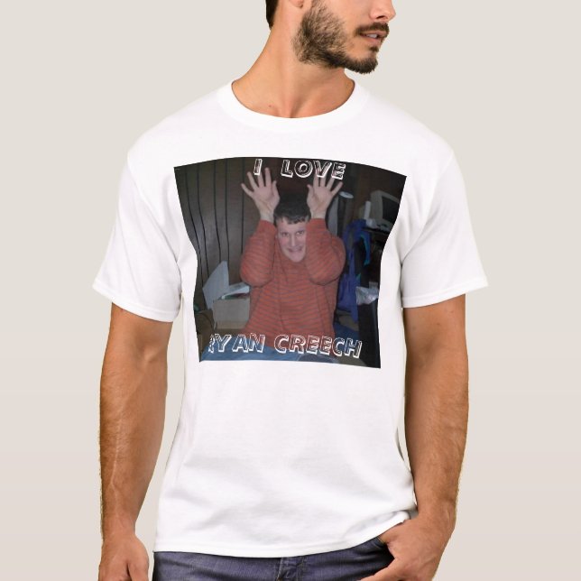 T-shirt J'aime la pièce en t de Ryan Creech (Devant)