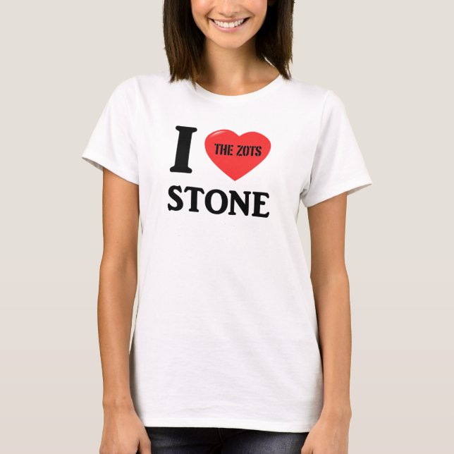 T-shirt J'aime la pierre (Devant)