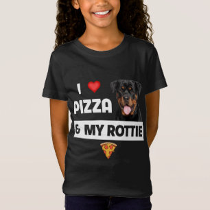 T-Shirt J'Aime La Pizza Et Mon Chien Rottie Pepperoni From