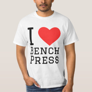 T-shirt J'aime la presse de banc