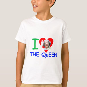 T-shirt J'aime la Reine - Reine Elizabeth II