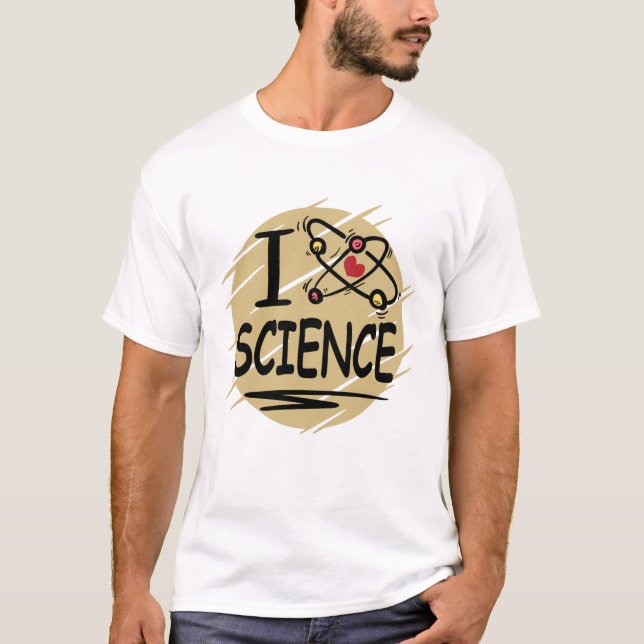 T-shirt J'aime la science (Devant)