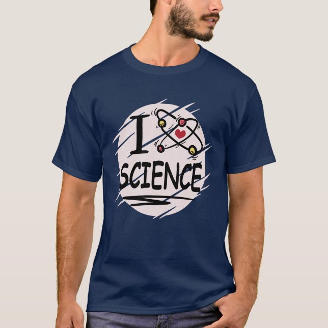 T-shirt J'aime la science (Devant)