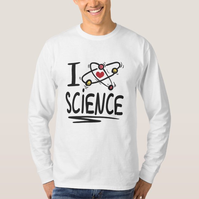 T-shirt J'aime la science (Devant)