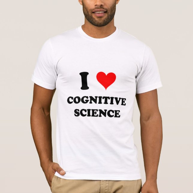 T-shirt J'aime la science cognitive (Devant)