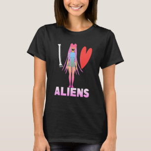 T-shirt J'aime la science-fiction Alien