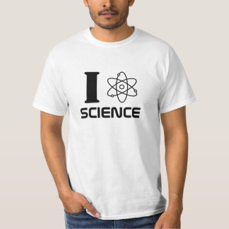 T-shirt J'aime la Science (le texte noir)