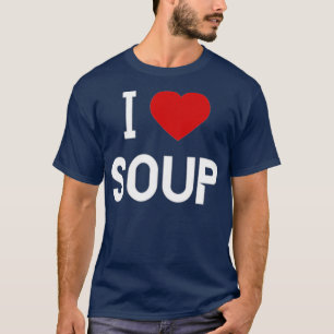 T-shirt J'aime la soupe de nourriture américaine