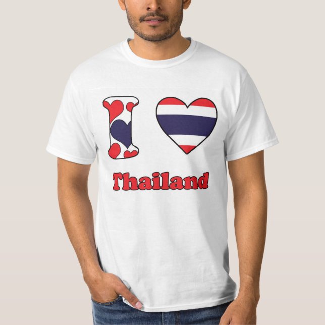 T-shirt J'aime la Thaïlande (Devant)