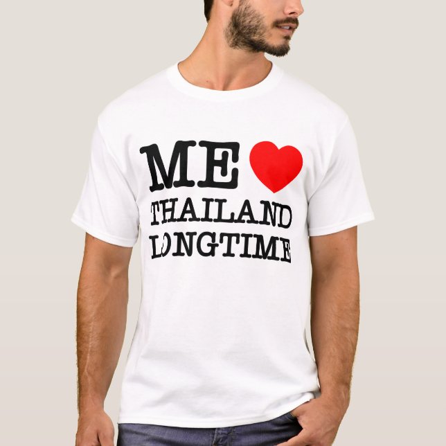 T-SHIRT J'AIME LA THAÏLANDE LONGTEMPS (Devant)
