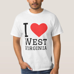 T-shirt J'aime la Virginie-Occidentale