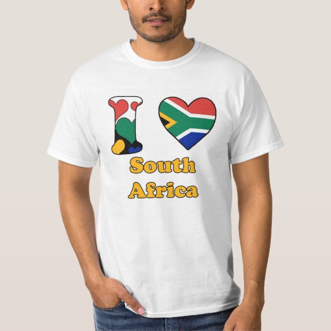 T-shirt J'aime l'Afrique du Sud (Devant)