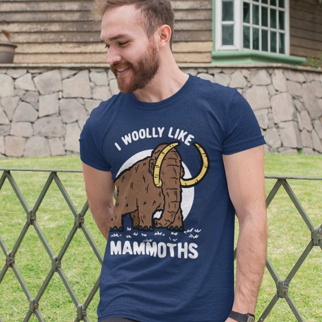 T-shirt J'Aime Laine Les Mammoths Drôle Préhistorique (Créateur téléchargé)
