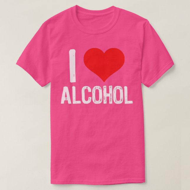 T-shirt J'aime l'alcool (Design devant)